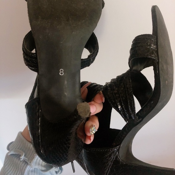 Faux crocodile skin high heels 🐊 Stiletto - Picture 4 of 7